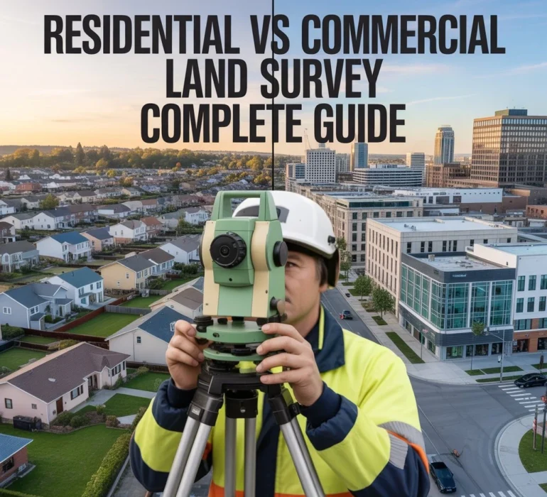 Residential vs Commercial Land Survey Complete Guide 2026