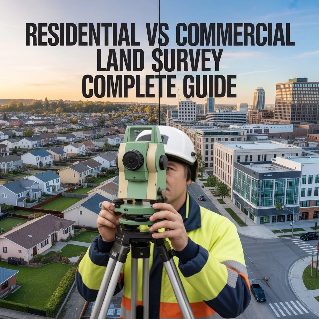 Residential vs Commercial Land Survey Complete Guide 2026