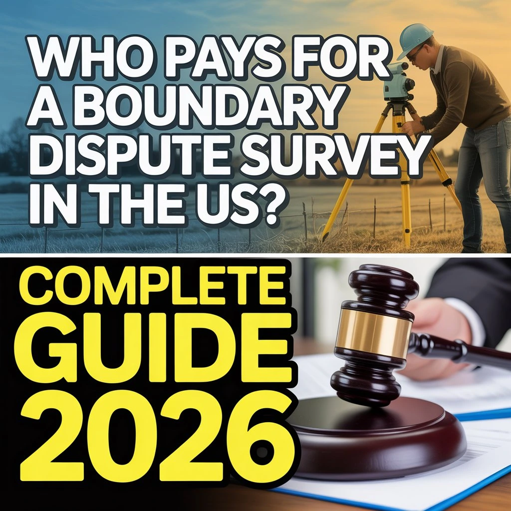 Who Pays for a Boundary Dispute Survey in the US? Complete Guide 2026