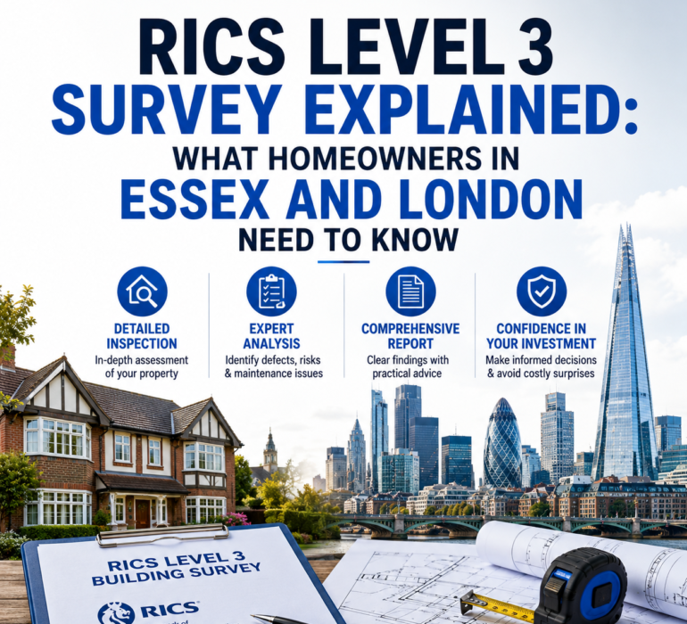 RICS Level 3 Survey Explained: What Homeowners in Essex and London Need to Know