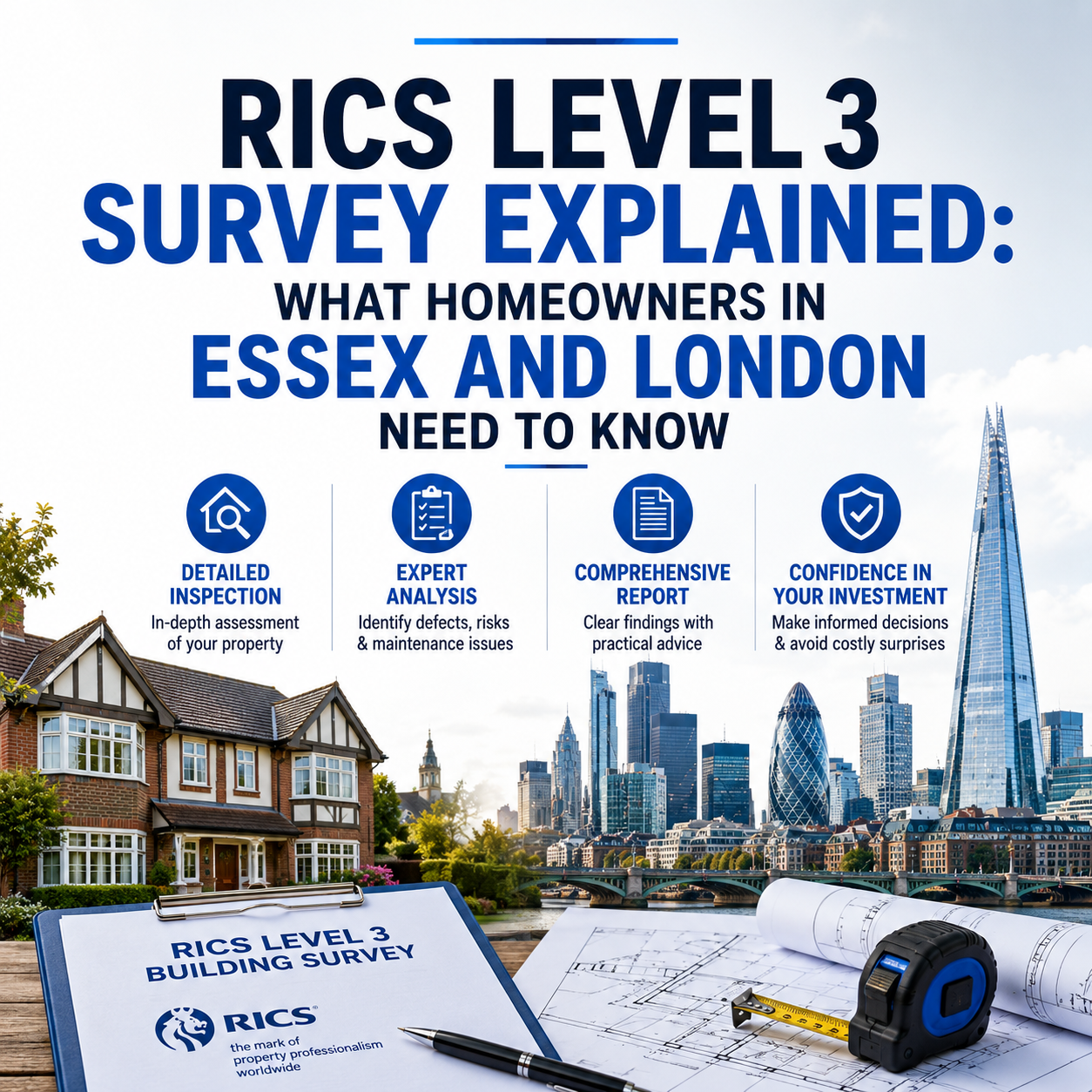 RICS Level 3 Survey Explained: What Homeowners in Essex and London Need to Know