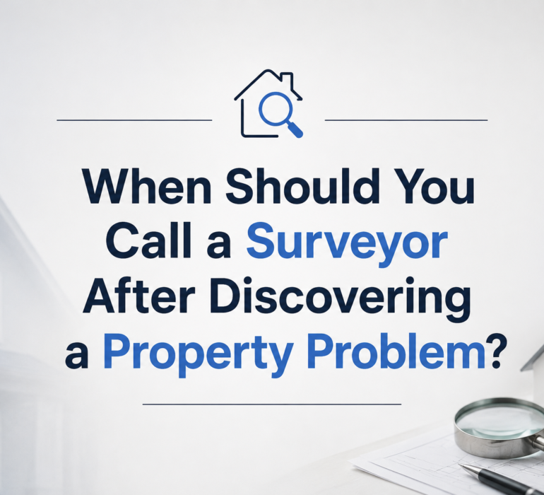 When Should You Call a Surveyor After Discovering a Property Problem
