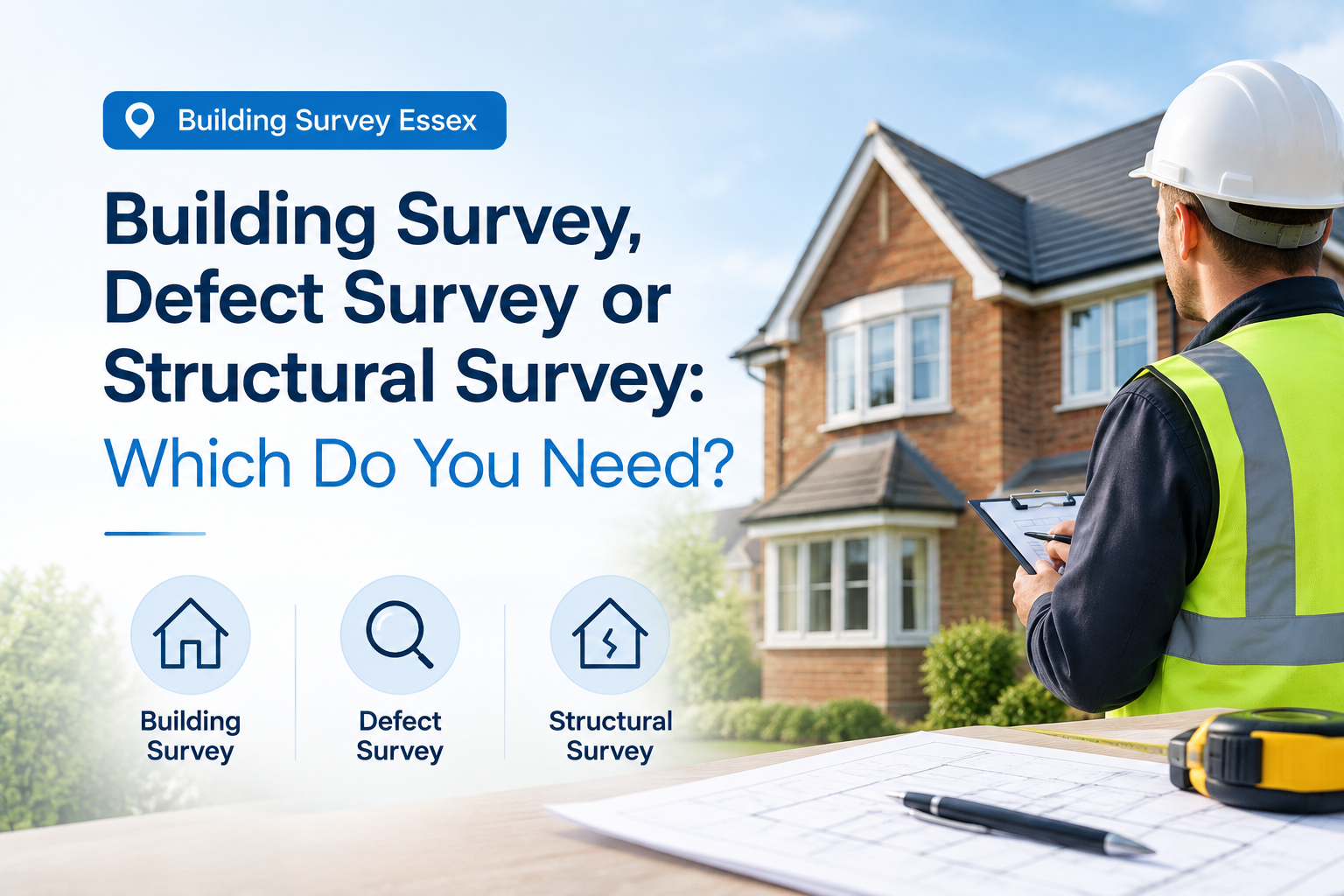 Building Survey Essex, Defect Survey or Structural Survey: Which Do You Need?